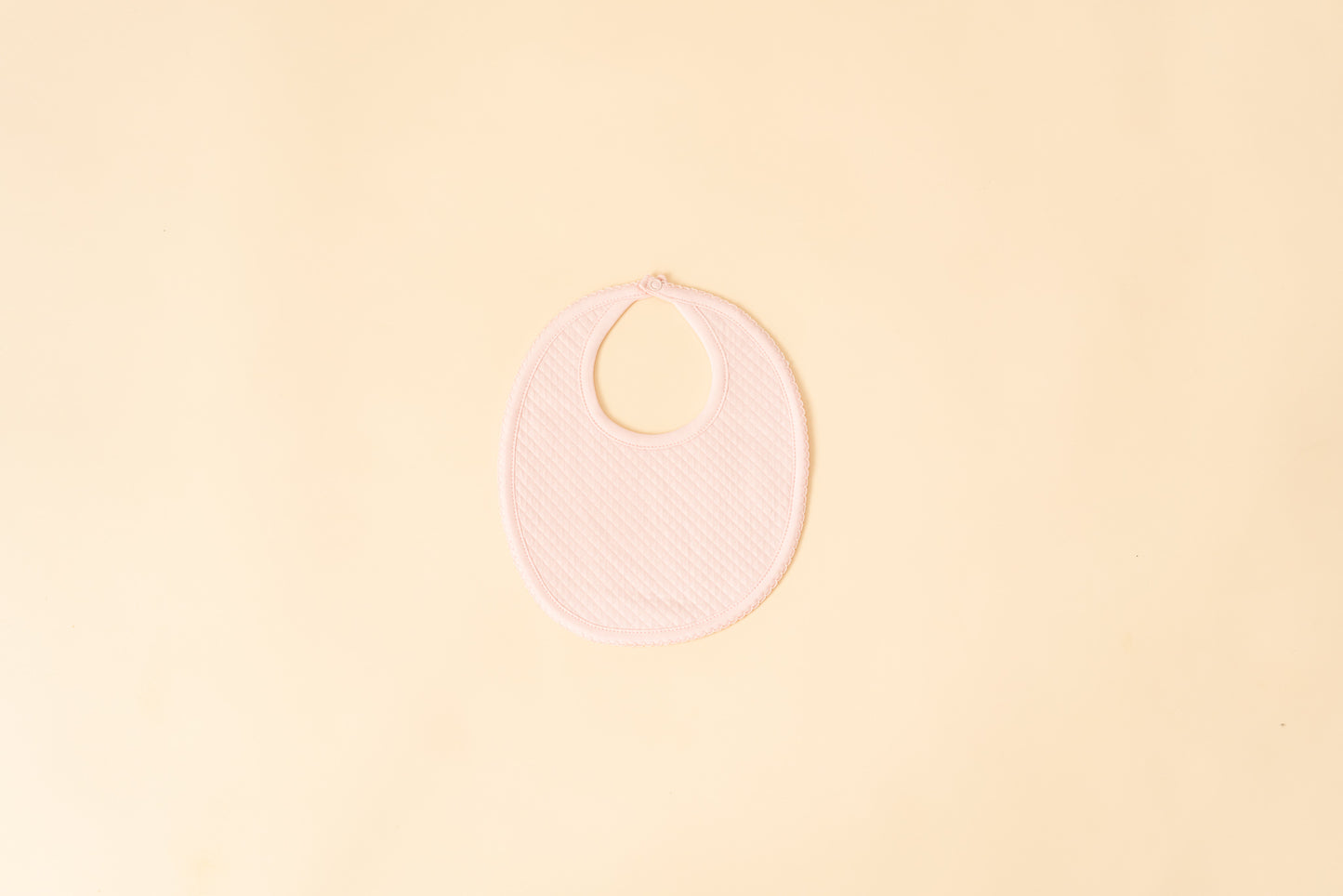 Pima Bliss Pink Quilted Baby Bib