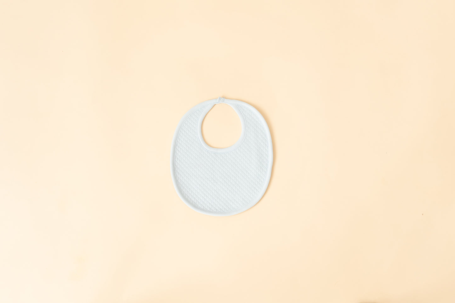 Pima Bliss Blue Quilted Baby Bib