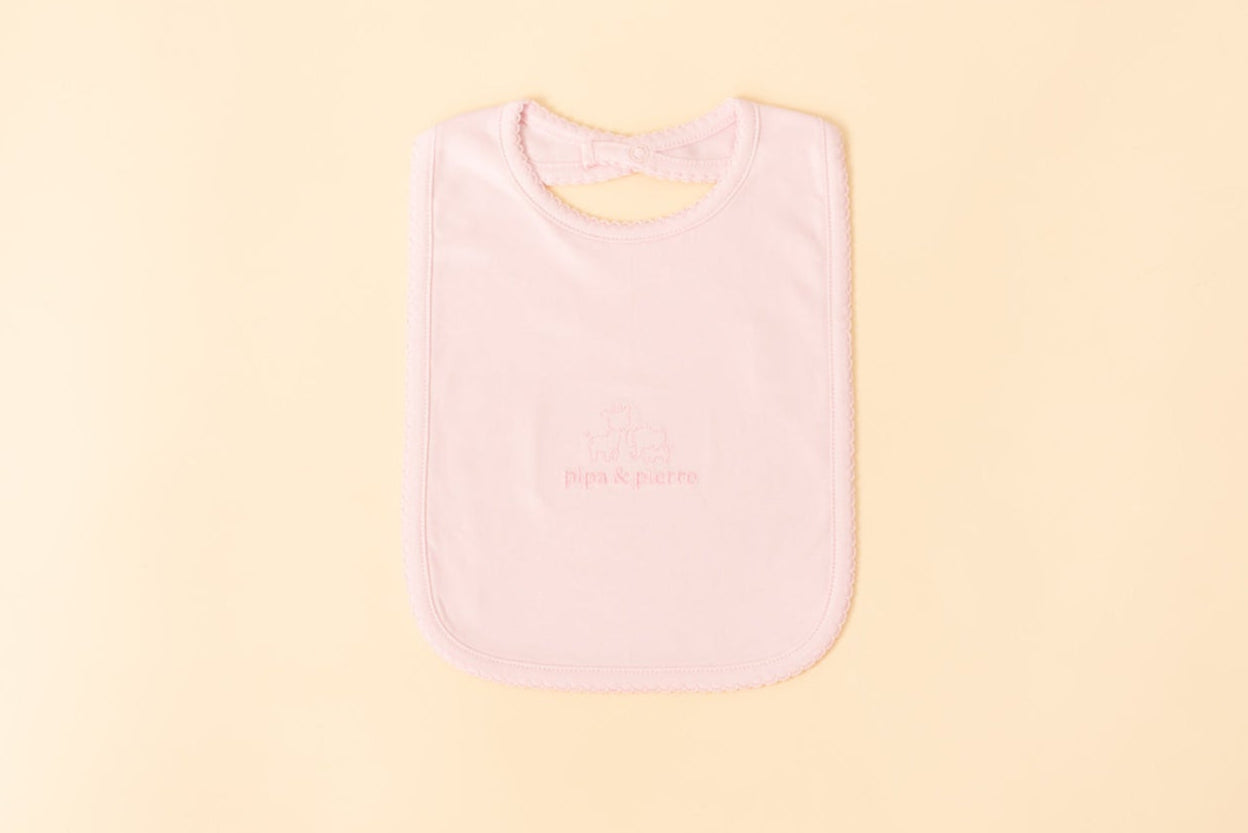 Pima Bliss Pink Baby Bib