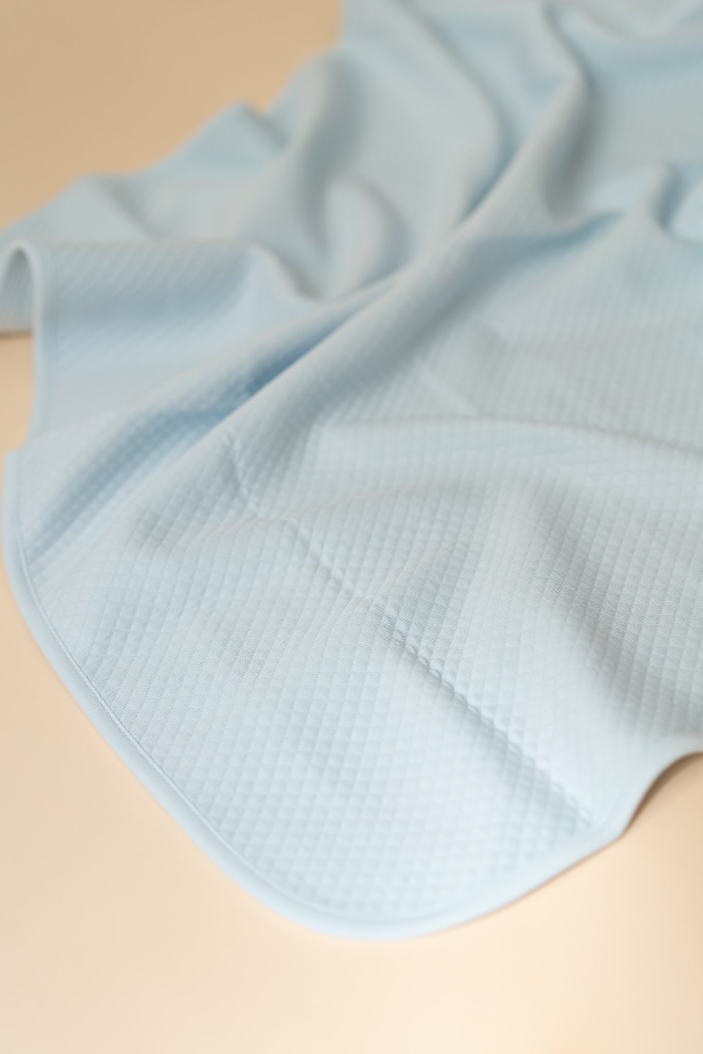 Blue Quilted Receiving Blanket