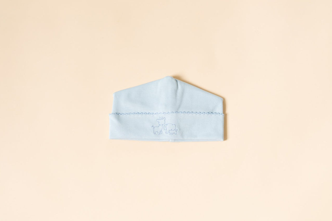 Pima Newborn Blue Beanie