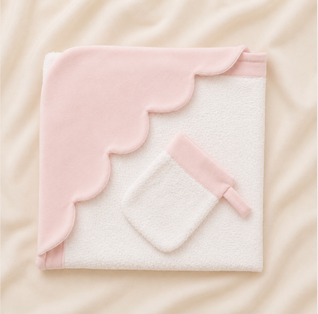 Baby Ballerina Hooded Towel + Mitt