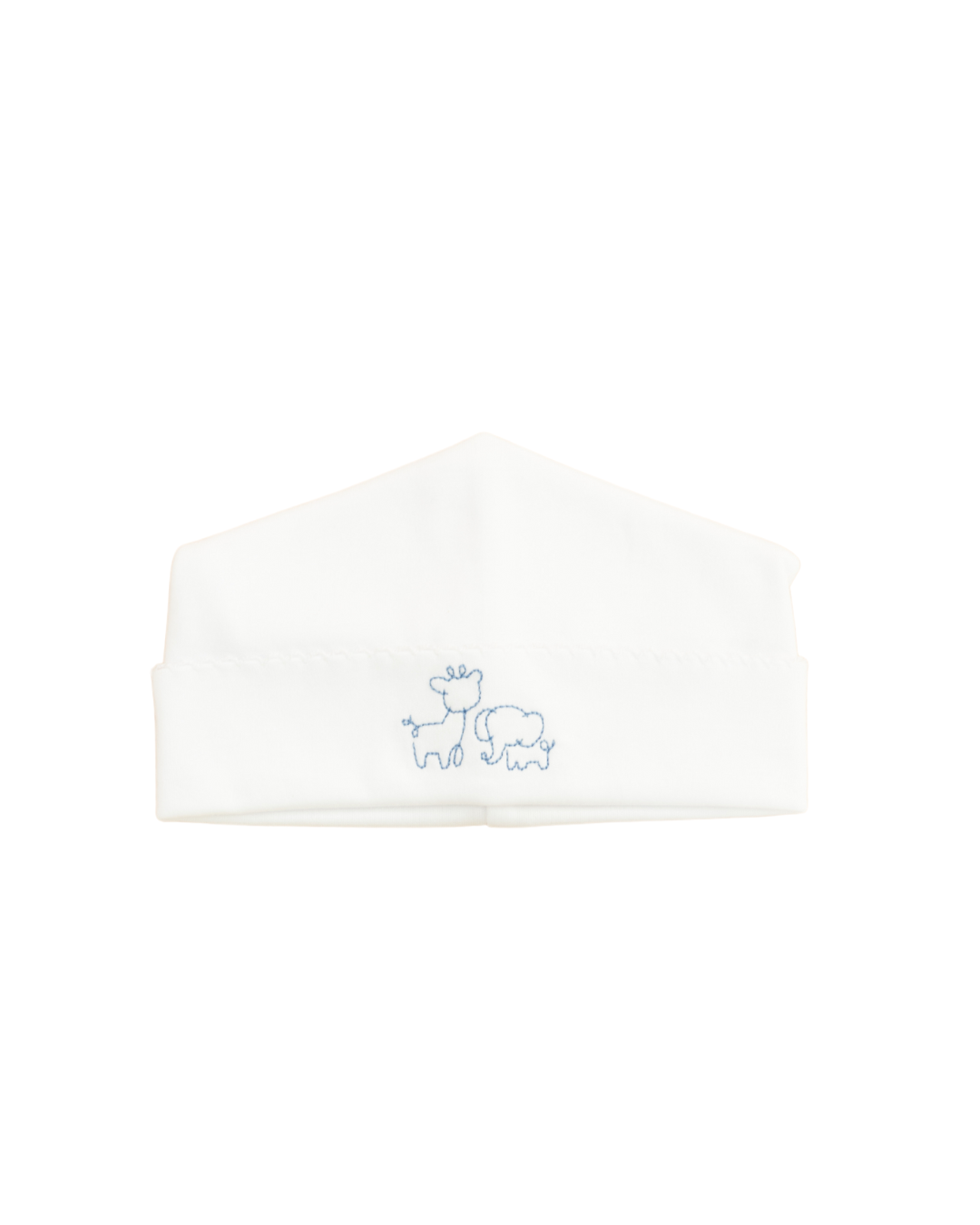 Pima Newborn White Beanie