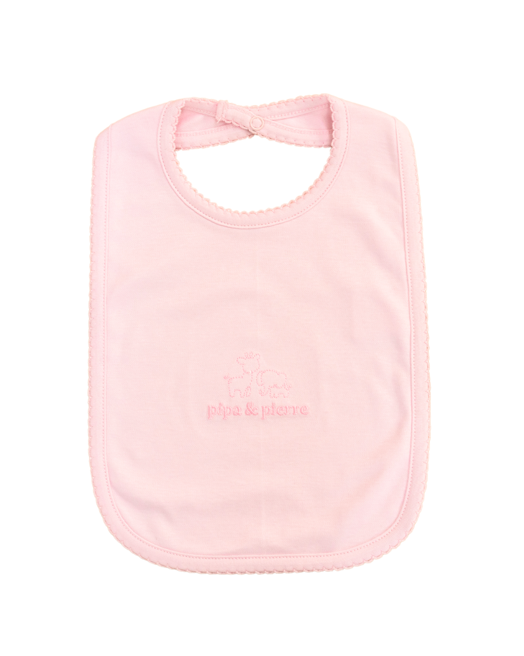 Pima Bliss Pink Baby Bib