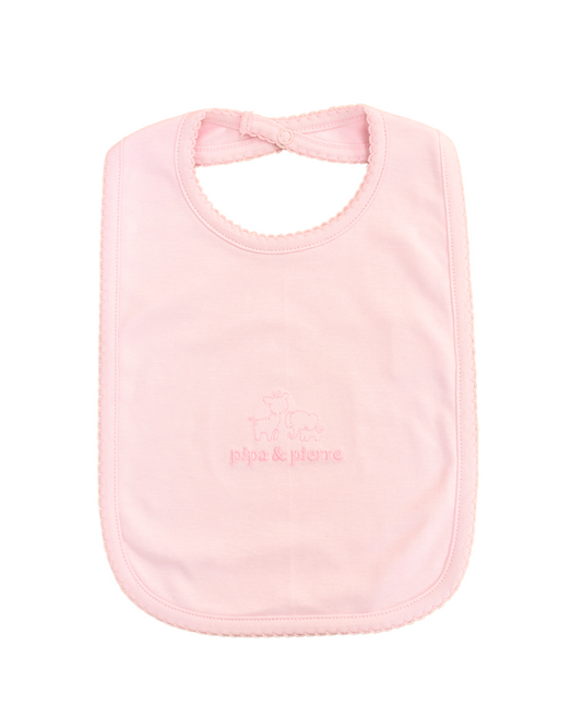 Pima Bliss Pink Baby Bib