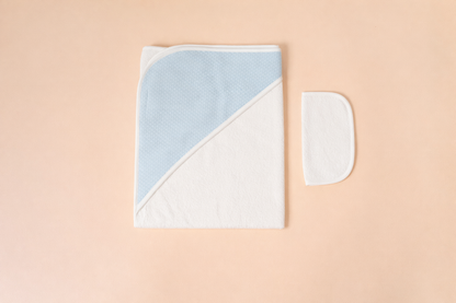Blue Hooded Towel Set