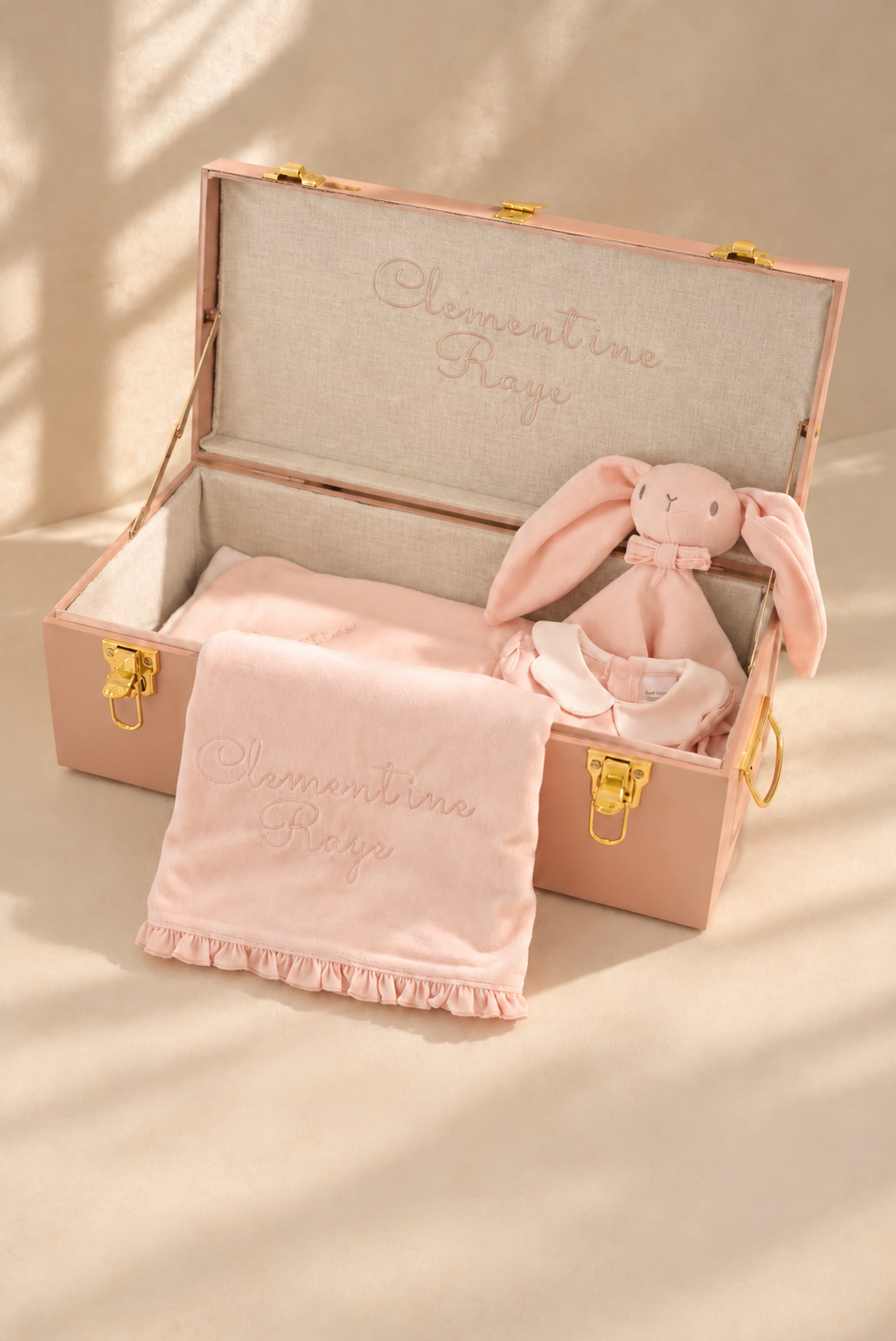 Baby Keepsake Trunk Gift Set in Ballerina Pink
