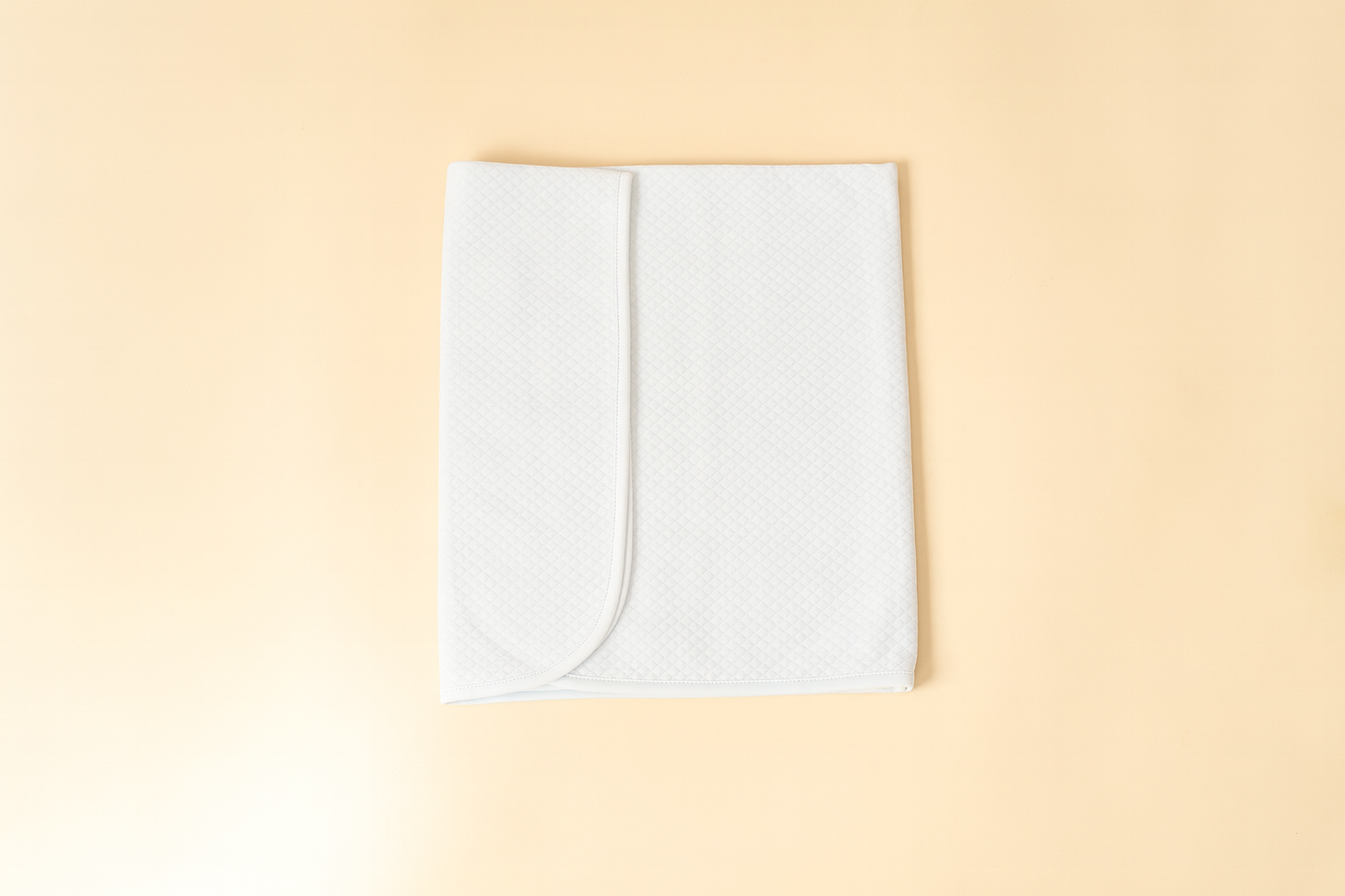 Pima White Receiving Blanket