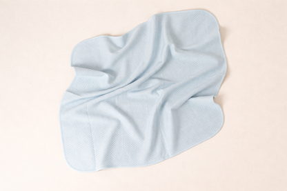 Blue Quilted Receiving Blanket
