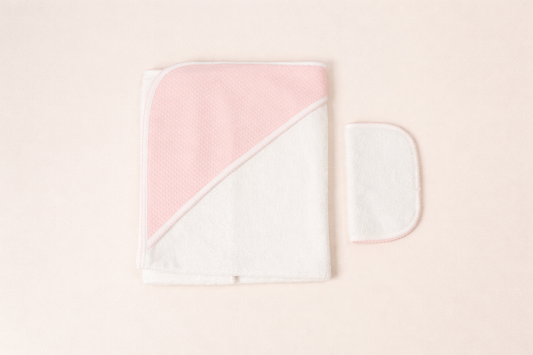 Pink Hooded Towel Set