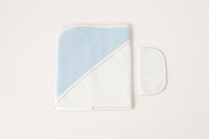 Blue Hooded Towel Set