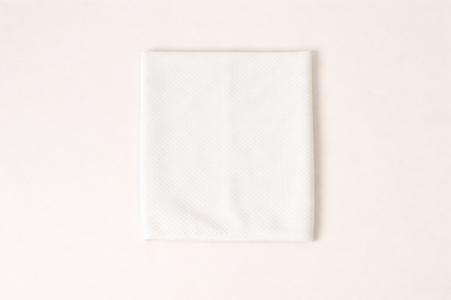 Pima White Receiving Blanket