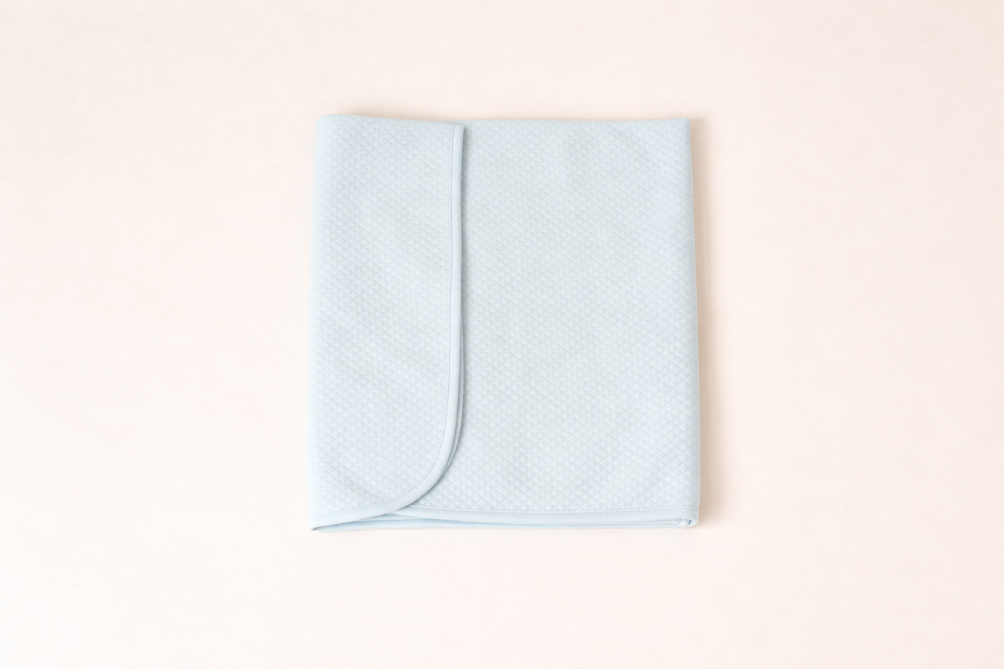 Blue Quilted Receiving Blanket