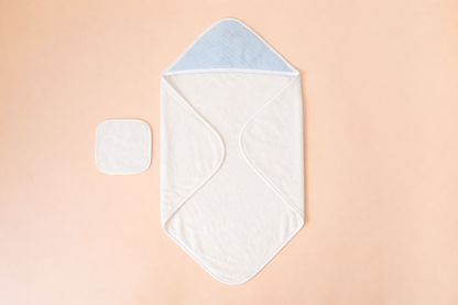 Blue Hooded Towel Set