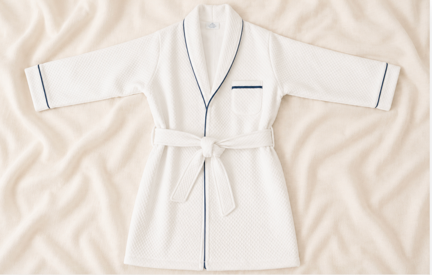 White Wellness Adult Bath Robe