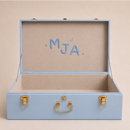 Baby Keepsake Trunk in Ciel Blue