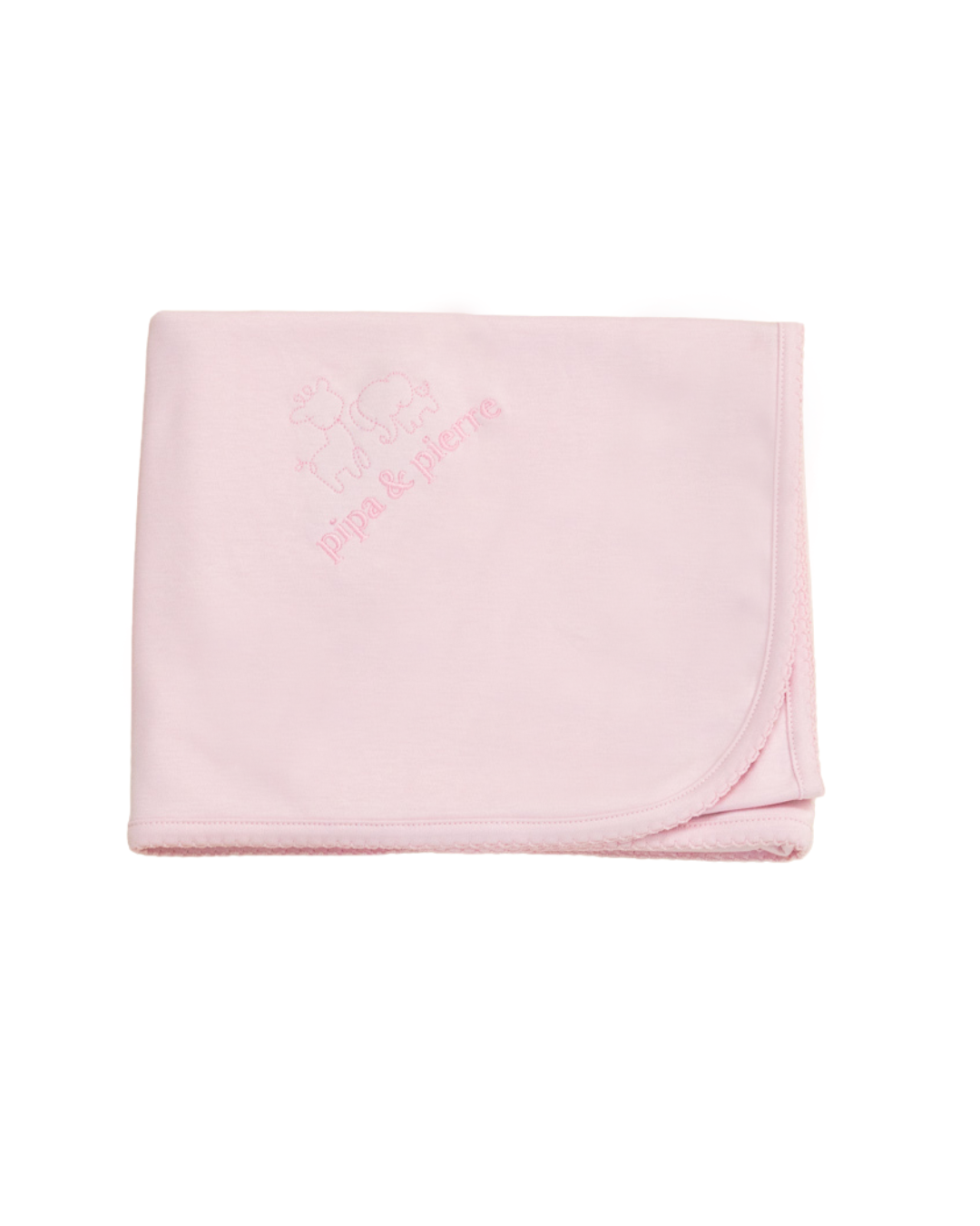 Pima Baby Pink Receiving Blanket