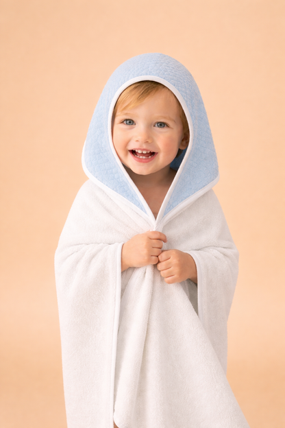 Blue Hooded Towel Set